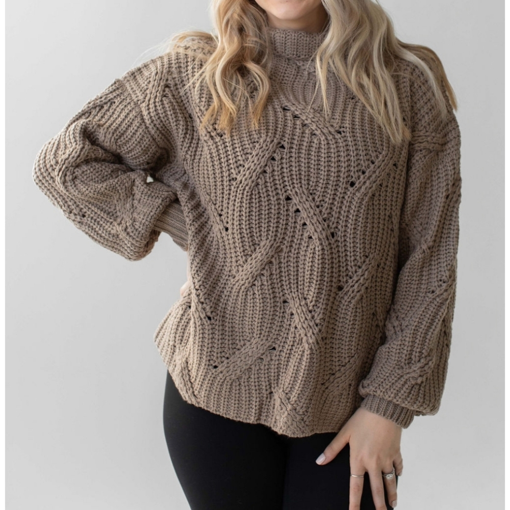 Savvi Chunky Knit Jessie Sweater